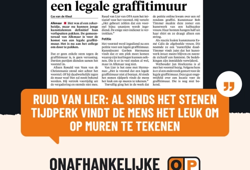 Legale streetartmuren in Alkmaar