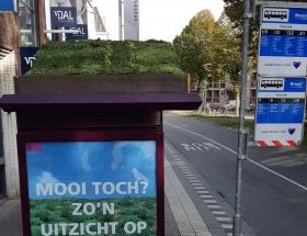 Motie aangenomen: Groene daken bushokjes