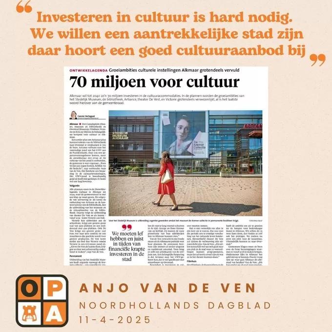 Investeren in cultuur!