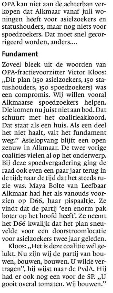 Meer perspectief voor Alkmaarse spoedzoekers door realisatie flexwoningen